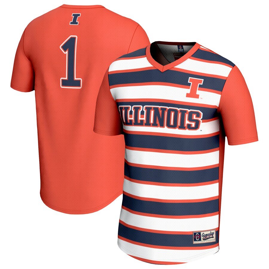 Youth GameDay Greats #1 Orange Illinois Fighting Illini Lightweight Soccer Fashion Jersey - Jersey