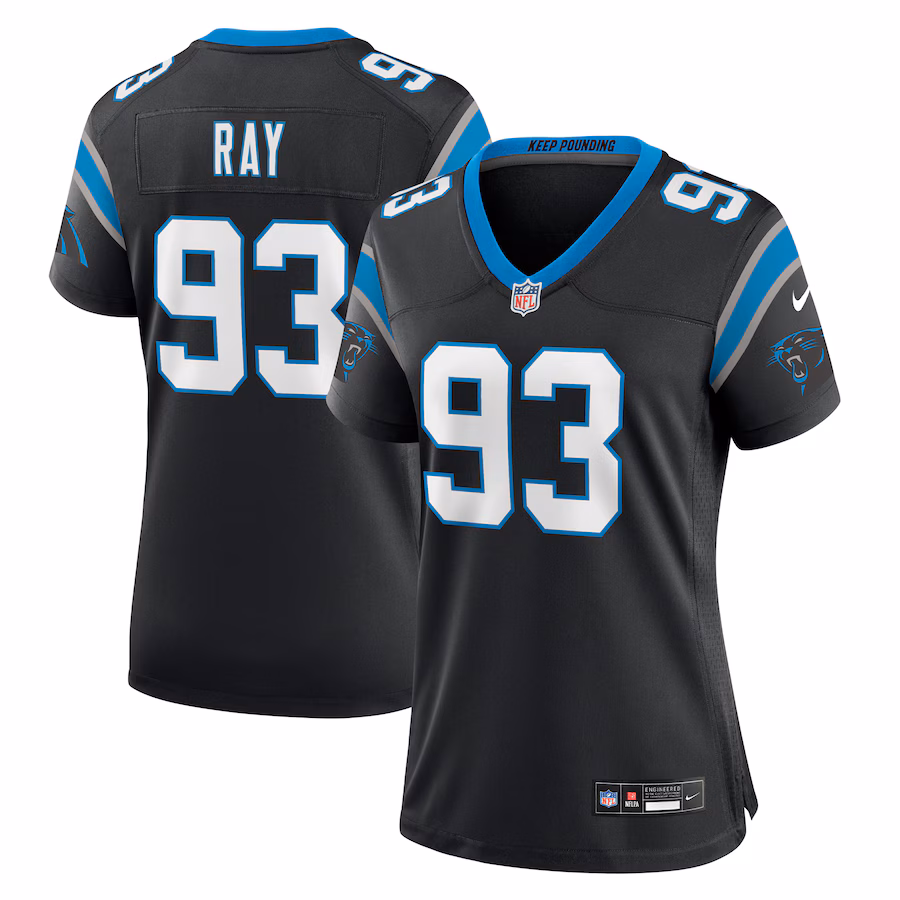 Women's Carolina Panthers LaBryan Ray Nike  Black Team Game Jersey - Jersey