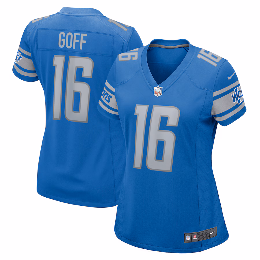 Women's Detroit Lions Jared Goff Nike Blue Player Game Jersey - Jersey