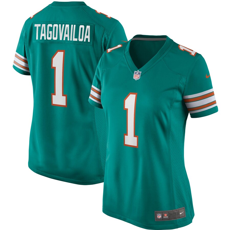Women's Miami Dolphins Tua Tagovailoa Nike Aqua Alternate Game Jersey - Jersey