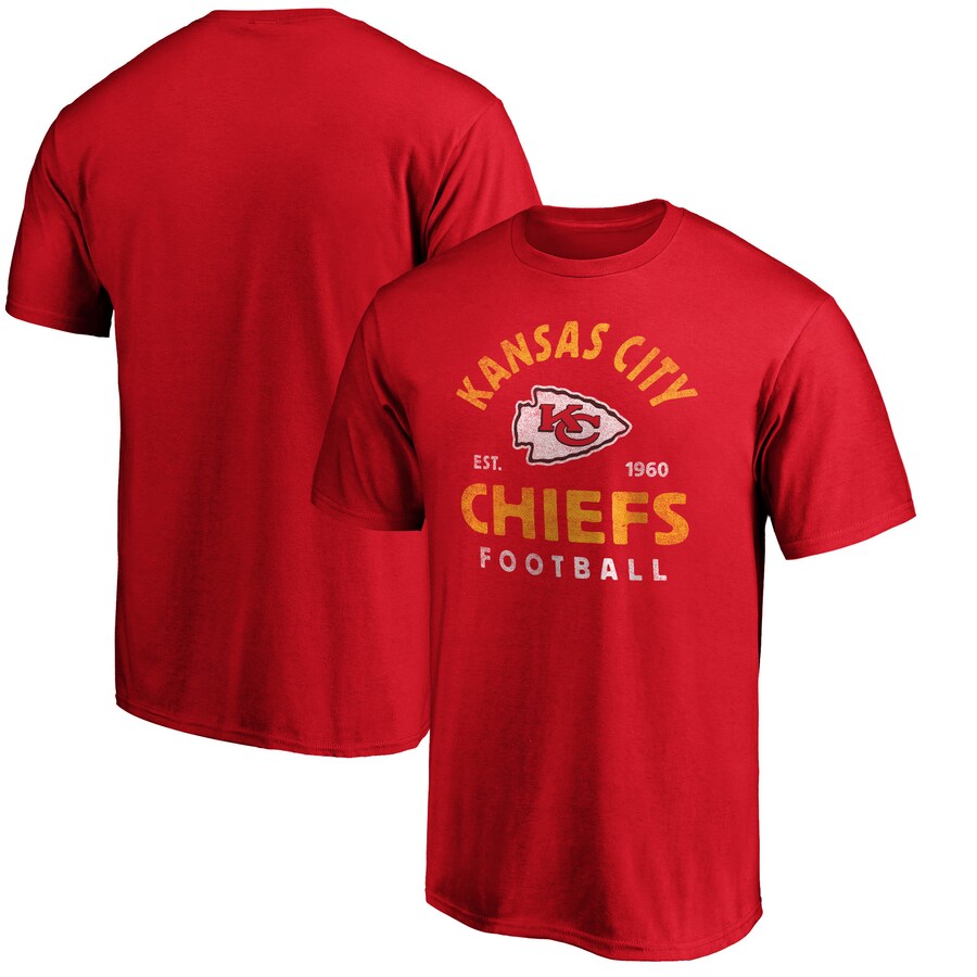 Men's Kansas City Chiefs Red Vintage Arch T-Shirt - Jersey
