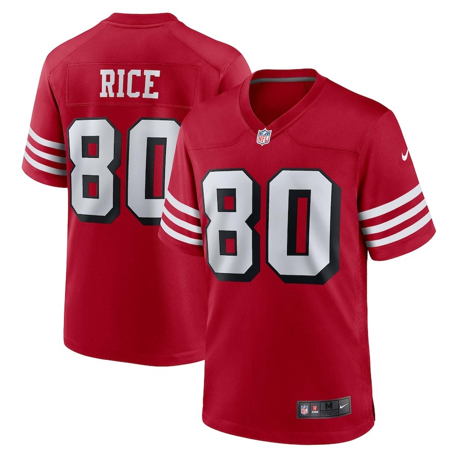 Men's San Francisco 49ers Jerry Rice Nike Scarlet Retired Alternate Game Jersey - Jersey