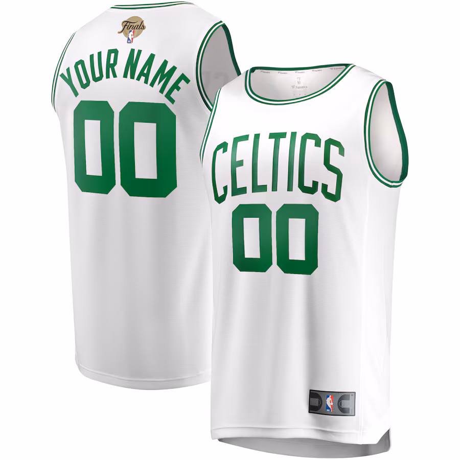 Men's Boston Celtics  Fanatics White 2024 NBA Finals Custom Fast Break Jersey - Association Edition - Jersey