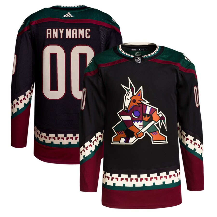 Men's Arizona Coyotes adidas Black Home Primegreen Authentic Pro Custom Jersey - Jersey