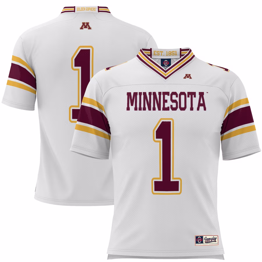 #1 Minnesota Golden Gophers GameDay Greats Football Jersey - White - Jersey