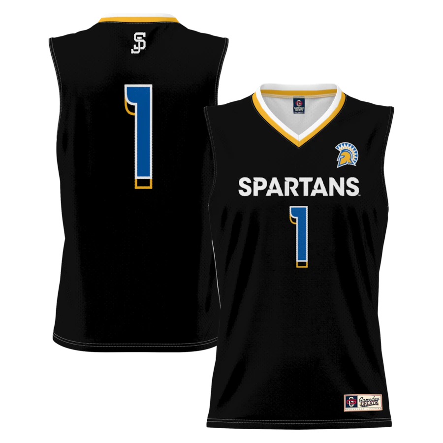 #1 San Jose State Spartans GameDay Greats Lightweight Basketball Jersey - Black - Jersey