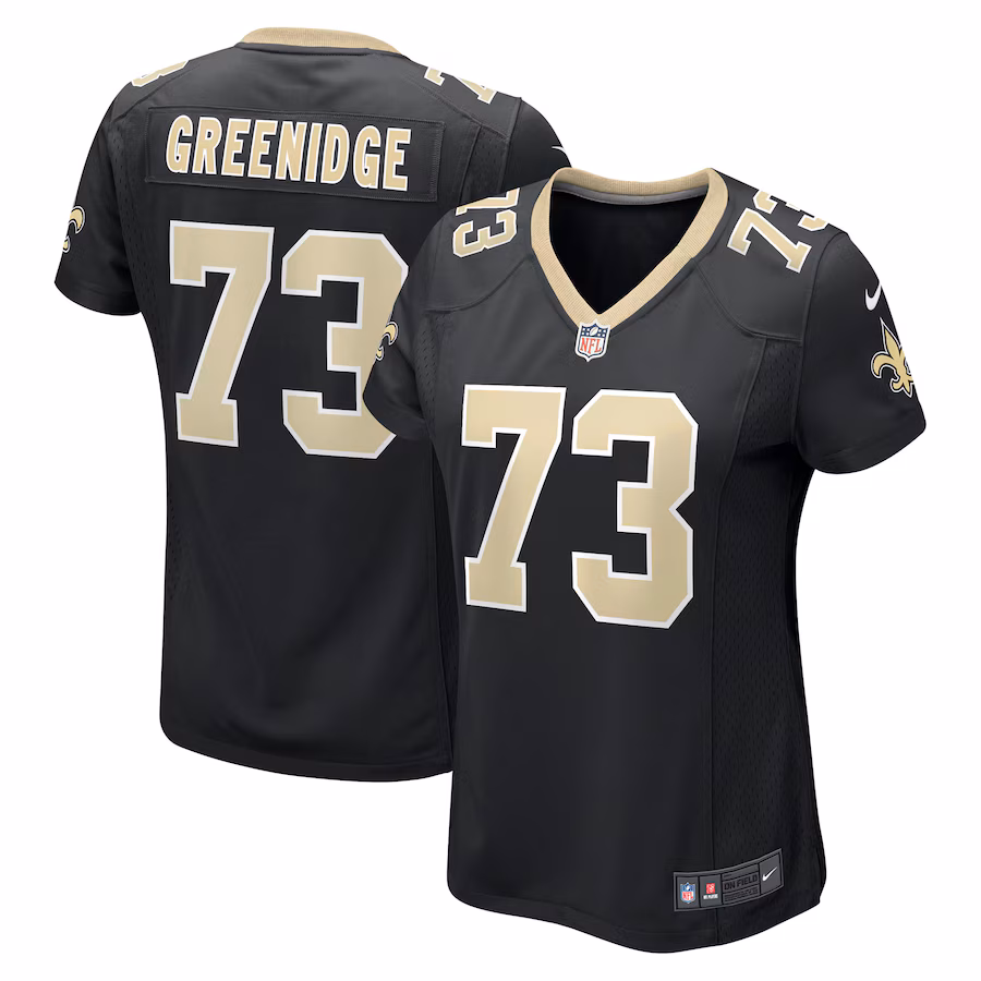 Women's New Orleans Saints Ethan Greenidge Nike Black Game Jersey - Jersey