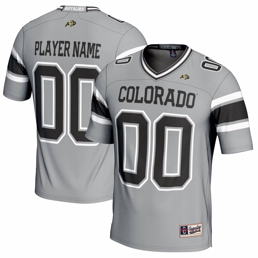 Colorado Buffaloes GameDay Greats NIL Pick-A-Player Football Jersey - Gray - Jersey
