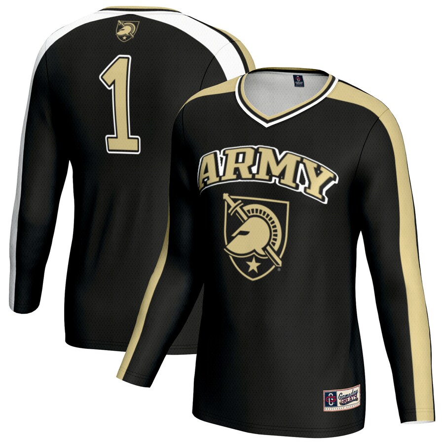 Unisex GameDay Greats Black Army Black Knights #1 Lightweight Volleyball Fashion Jersey - Jersey