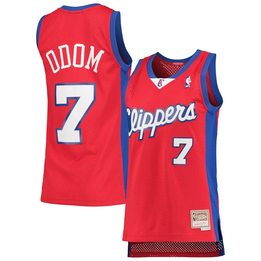 Women's LA Clippers Lamar Odom Mitchell & Ness Red 2000/01 Hardwood Classics Swingman Jersey - Jersey