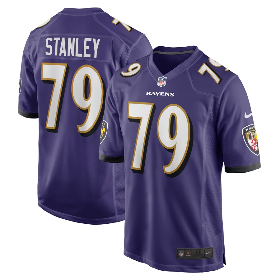 Men's Baltimore Ravens Ronnie Stanley Nike Purple Game Jersey - Jersey