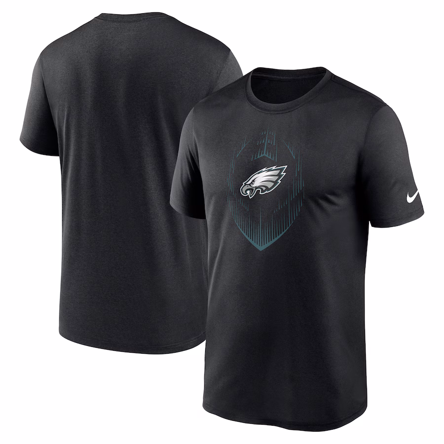 Men's Philadelphia Eagles Nike Black Primetime Legend Icon Performance T-Shirt - Jersey