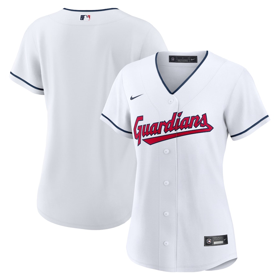 Women's Cleveland Guardians Nike White Home Replica Team Jersey - Jersey