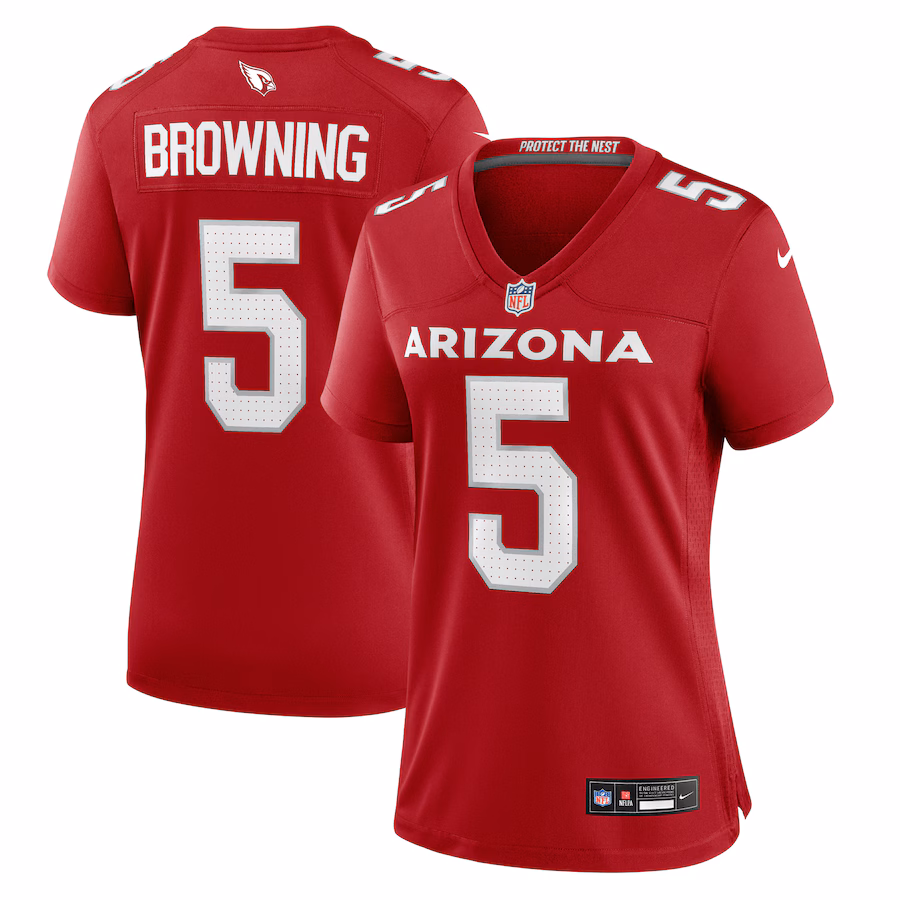 Women's Arizona Cardinals Baron Browning Nike Cardinal Team Game Jersey - Jersey