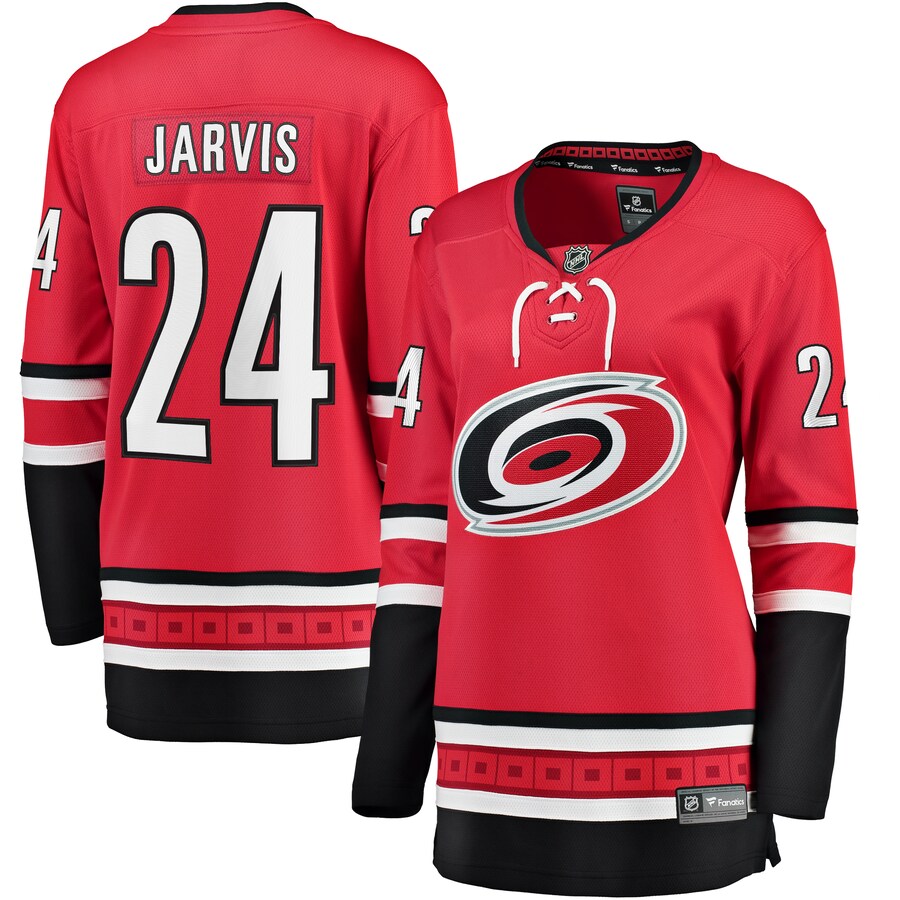 Women's Carolina Hurricanes Seth Jarvis Fanatics Branded Red Alternate Breakaway Player Jersey - Jersey