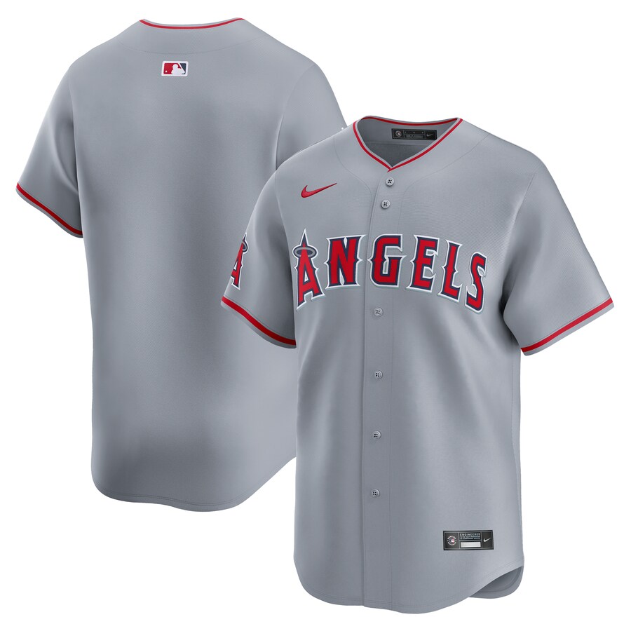 Men's Los Angeles Angels  Nike Gray Away Limited Jersey - Jersey