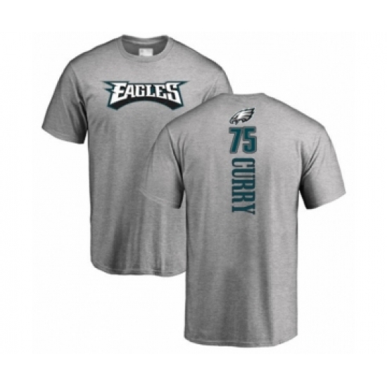 Philadelphia Eagles #75 Vinny Curry Ash Backer T-Shirt - Jersey