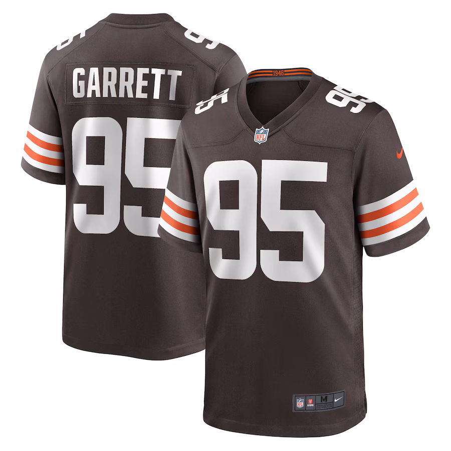 Men's Cleveland Browns Myles Garrett Nike Brown Game Jersey - Jersey