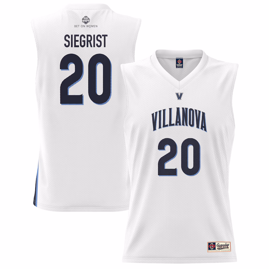 Youth GameDay Greats Madison Siegrist White Villanova Wildcats Lightweight Basketball Alumni Jersey - Jersey