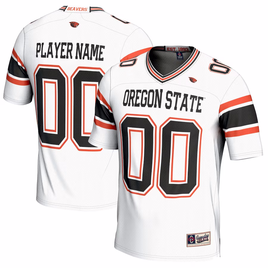 Oregon State Beavers GameDay Greats NIL Pick-A-Player Football Jersey - White - Jersey
