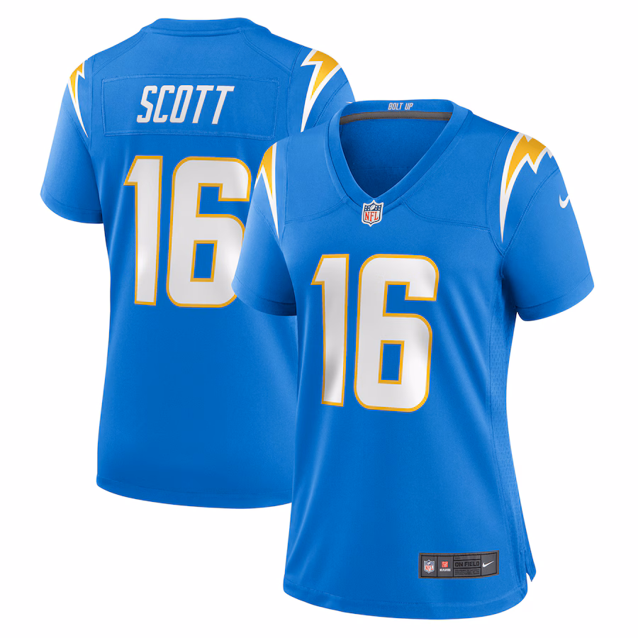 Women's Los Angeles Chargers JK Scott Nike Powder Blue Game Jersey - Jersey