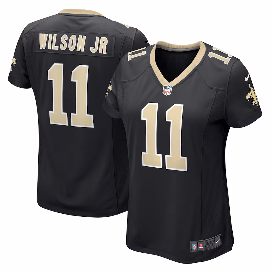 Women's New Orleans Saints Cedrick Wilson Jr. Nike Black Game Jersey - Jersey
