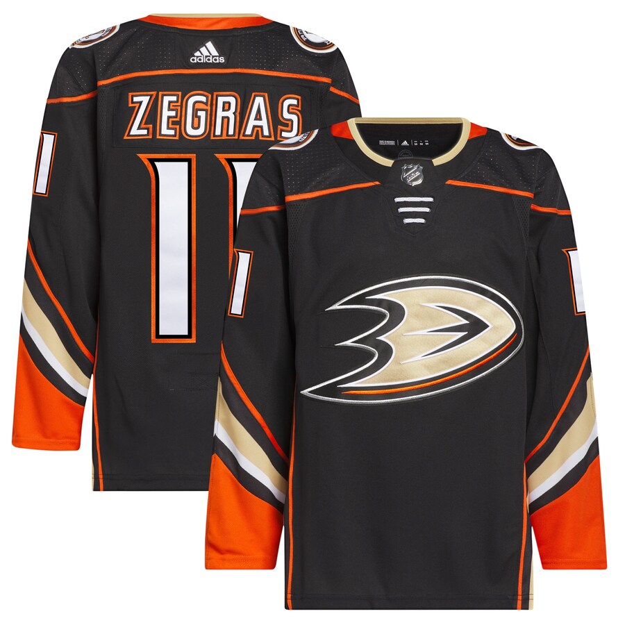 Men's Anaheim Ducks Trevor Zegras adidas Black Home Primegreen Authentic Pro Player Jersey - Jersey
