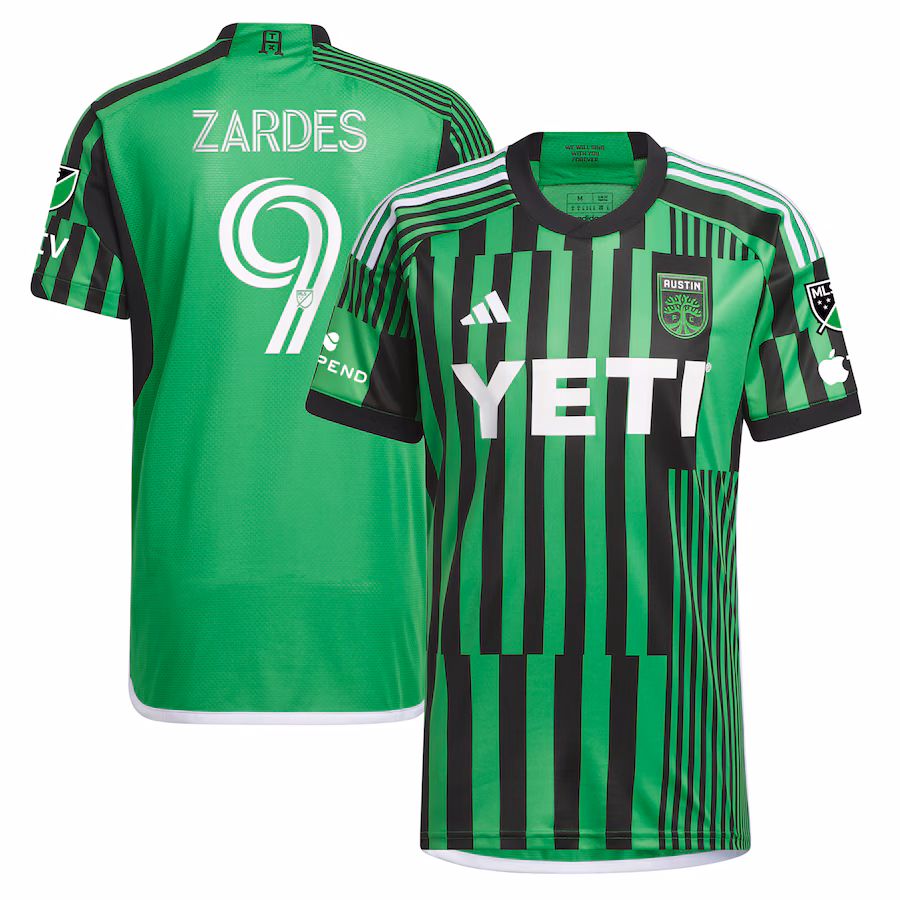 Men's Austin FC Gyasi Zardes adidas Green 2023 Las Voces Kit Authentic Jersey - Jersey