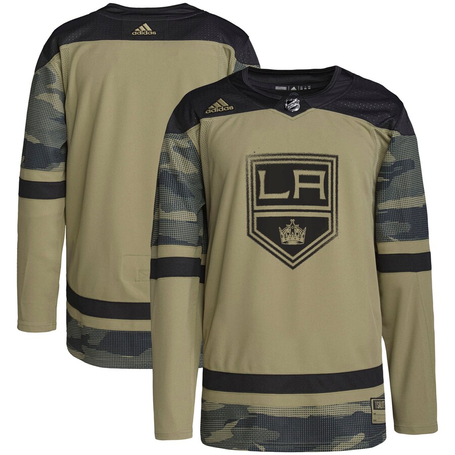 Men's Los Angeles Kings adidas Camo Military Appreciation Team Authentic Practice Jersey - Jersey