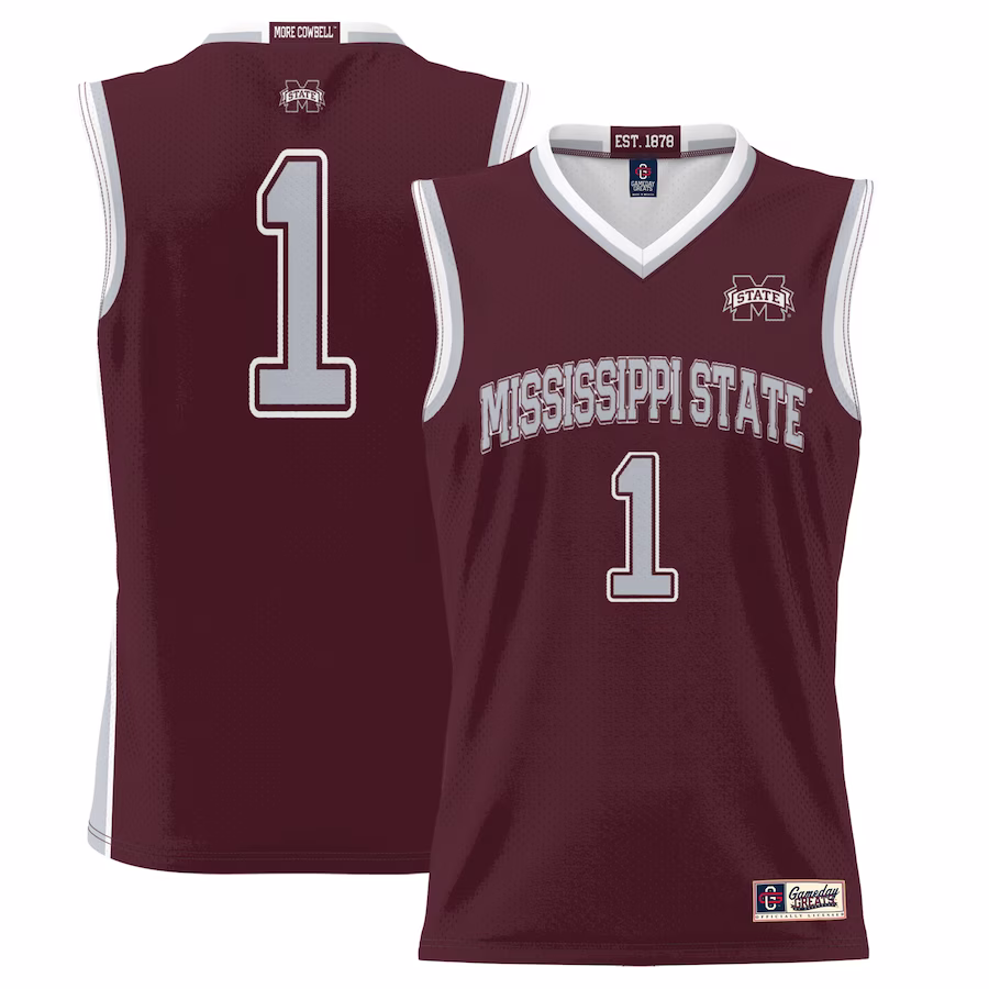#1 Mississippi State Bulldogs GameDay Greats Youth Lightweight Basketball Jersey - Maroon - Jersey
