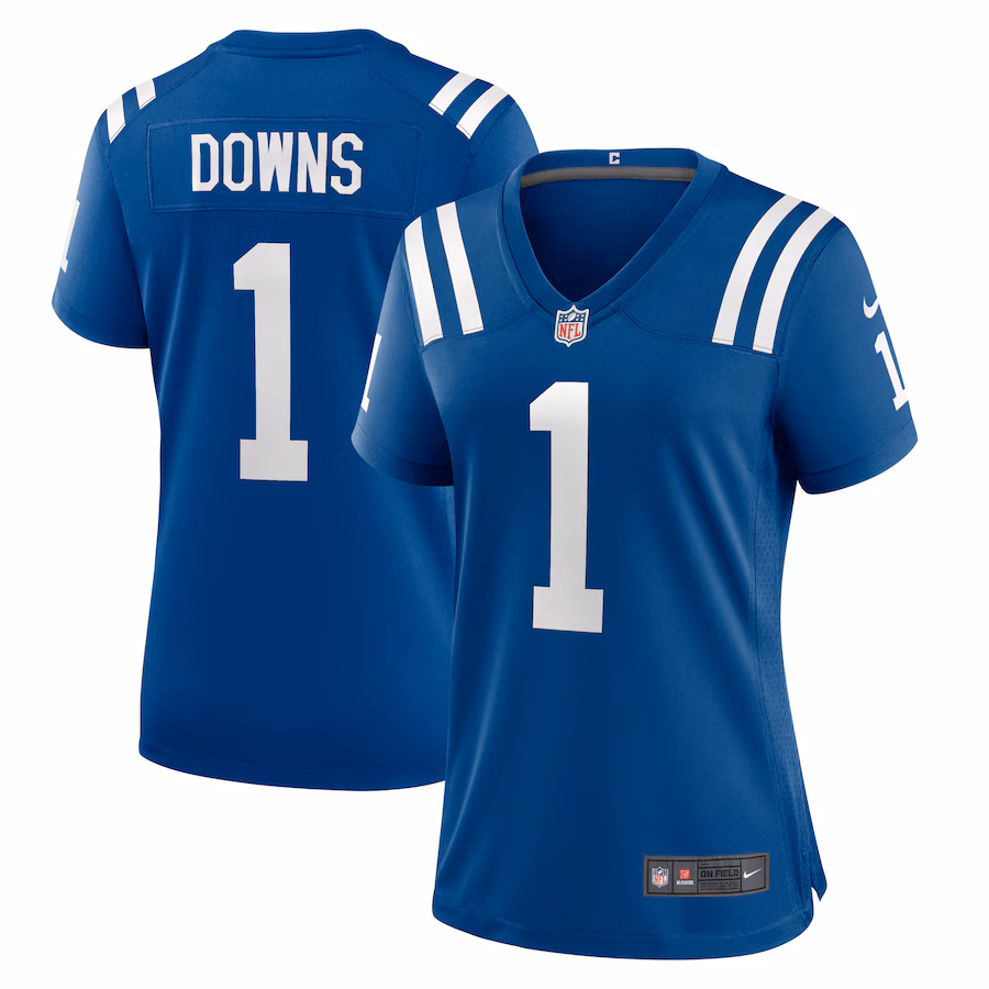 Women's Indianapolis Colts Josh Downs Nike  Royal Team Game Jersey - Jersey