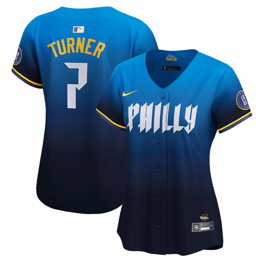 Women's Philadelphia Phillies Trea Turner Nike Navy City Connect Limited Player Jersey - Jersey