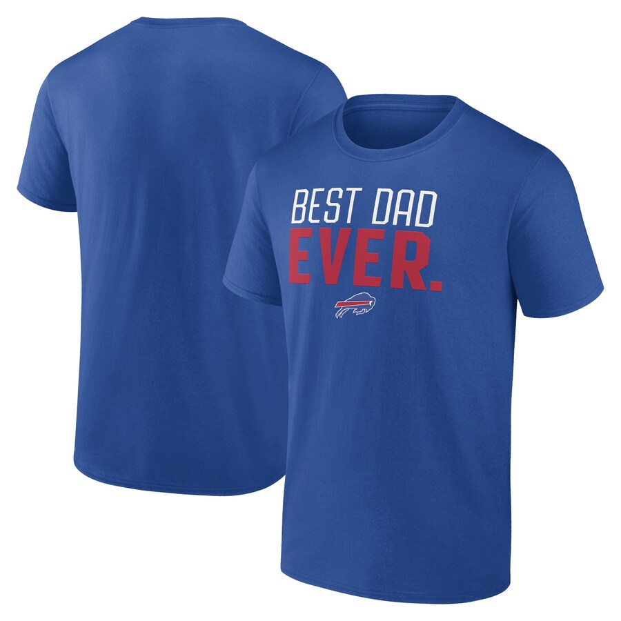 Men's Buffalo Bills Royal Best Dad Ever Team T-Shirt - Jersey