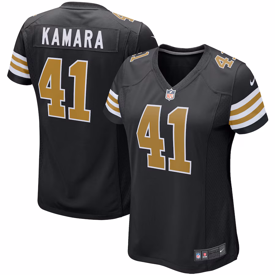 Women's New Orleans Saints Alvin Kamara Nike Black Player Jersey - Jersey