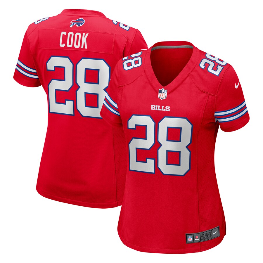 Women's Buffalo Bills James Cook Nike Red Player Jersey - Jersey
