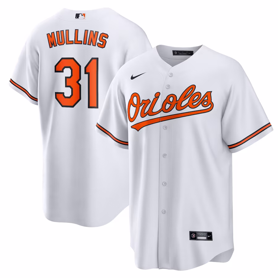 Men's Baltimore Orioles Cedric Mullins Nike White Replica Player Jersey - Jersey