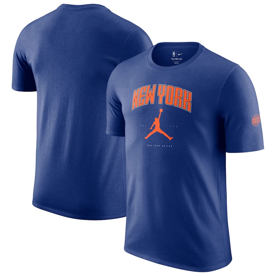 Unisex New York Knicks Jordan Brand Blue Essential Cities T-Shirt - Jersey