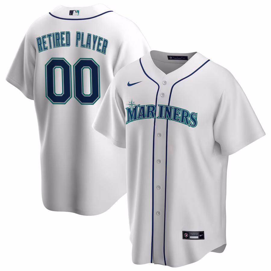 Men's Seattle Mariners Nike White Home Pick-A-Player Retired Roster Replica Jersey - Jersey