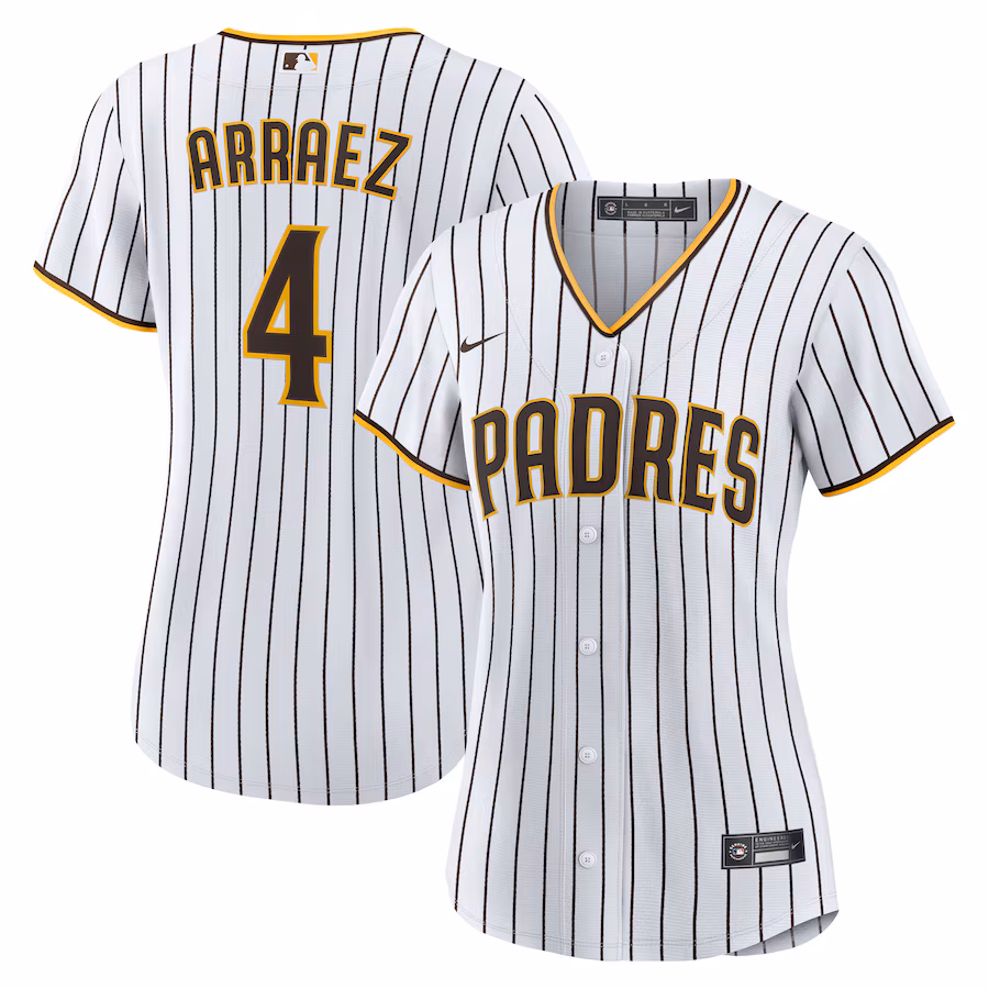 Women's San Diego Padres Luis Arraez Nike White Home Replica Jersey - Jersey