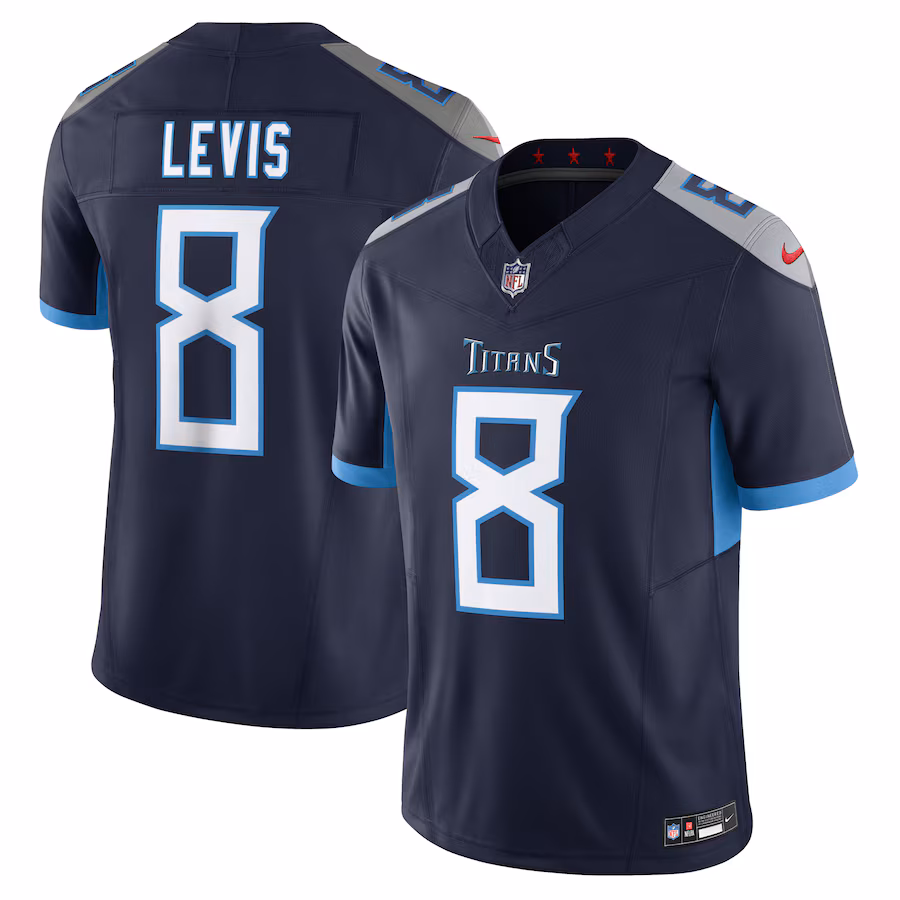 Men's Tennessee Titans Will Levis Nike Navy Vapor F.U.S.E. Limited Jersey - Jersey