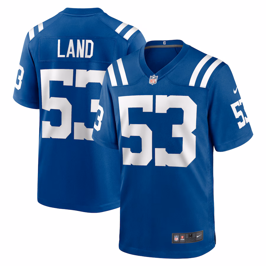Men's Indianapolis Colts Isaiah Land Nike  Royal Team Game Jersey - Jersey