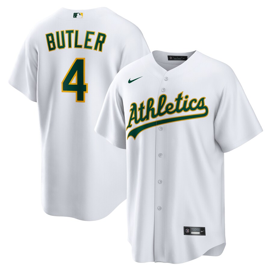 Men's Athletics Lawrence Butler Nike White Home Replica Jersey - Jersey