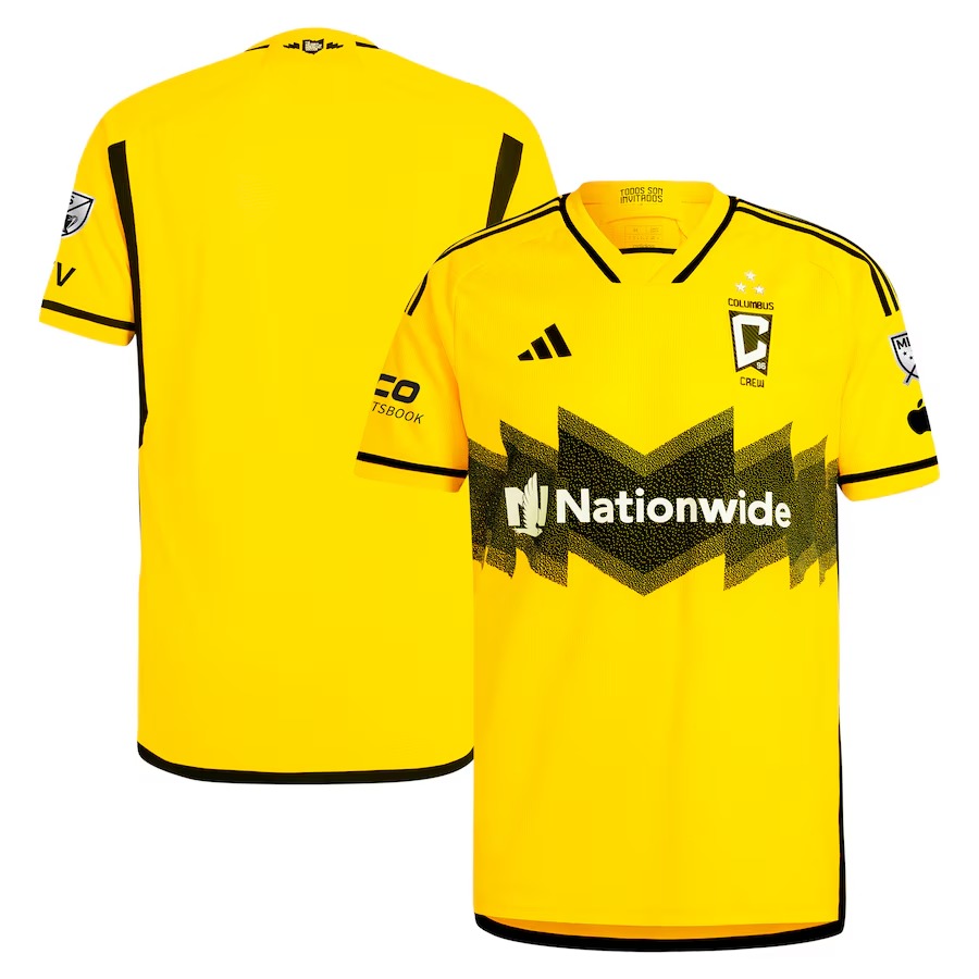 Men's Columbus Crew  adidas Yellow 2024 The Home Kit Authentic Jersey - Jersey