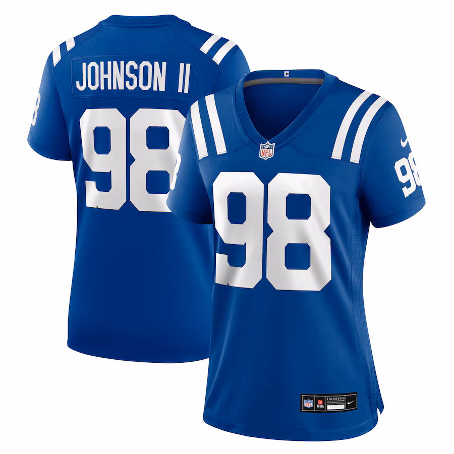 Women's Indianapolis Colts Eric Johnson II Nike Royal Team Game Jersey - Jersey