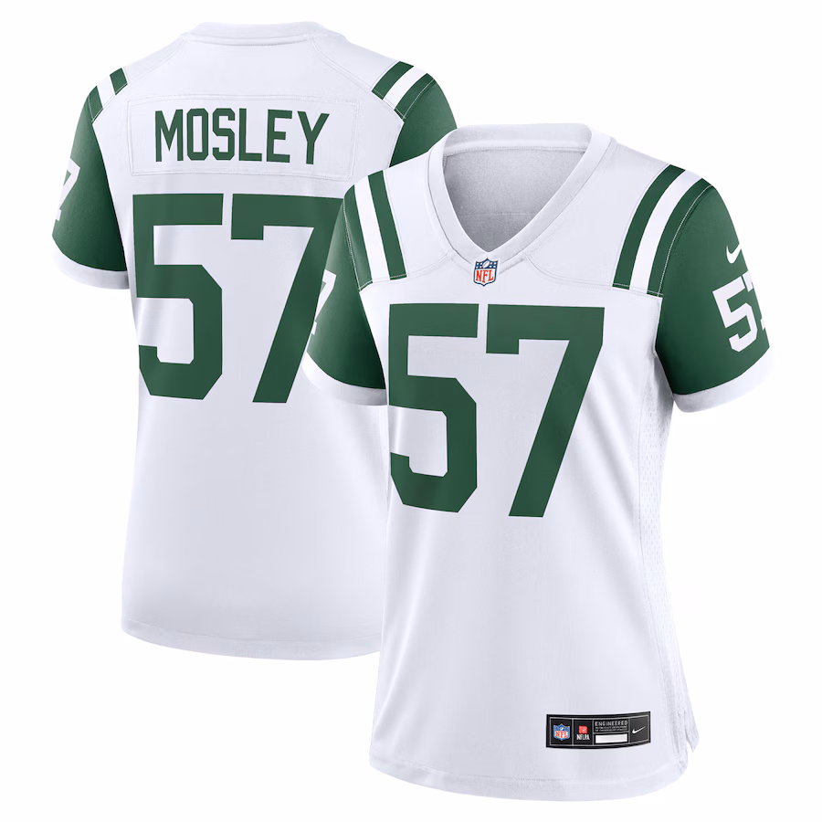 Women's New York Jets C.J. Mosley Nike White Classic Alternate Game Jersey - Jersey