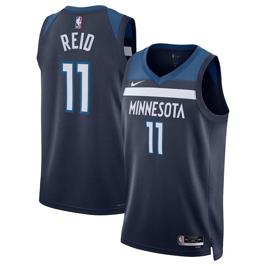 Unisex Minnesota Timberwolves Naz Reid Nike Navy Swingman Replica Jersey - Icon Edition - Jersey
