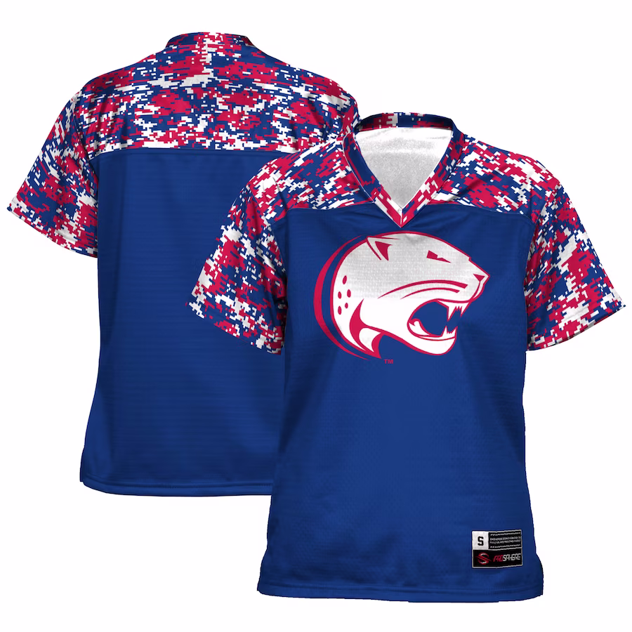 South Alabama Jaguars GameDay Greats Women's Camo Football Jersey - Blue - Jersey