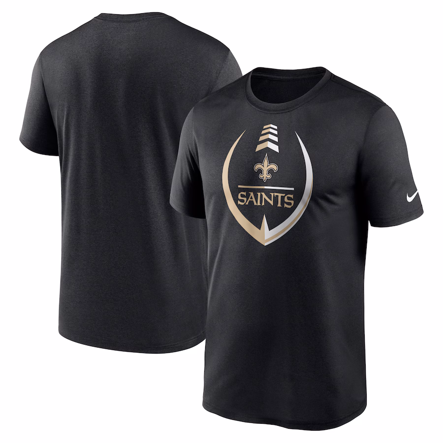 Men's New Orleans Saints Nike Black Icon Legend Performance T-Shirt - Jersey
