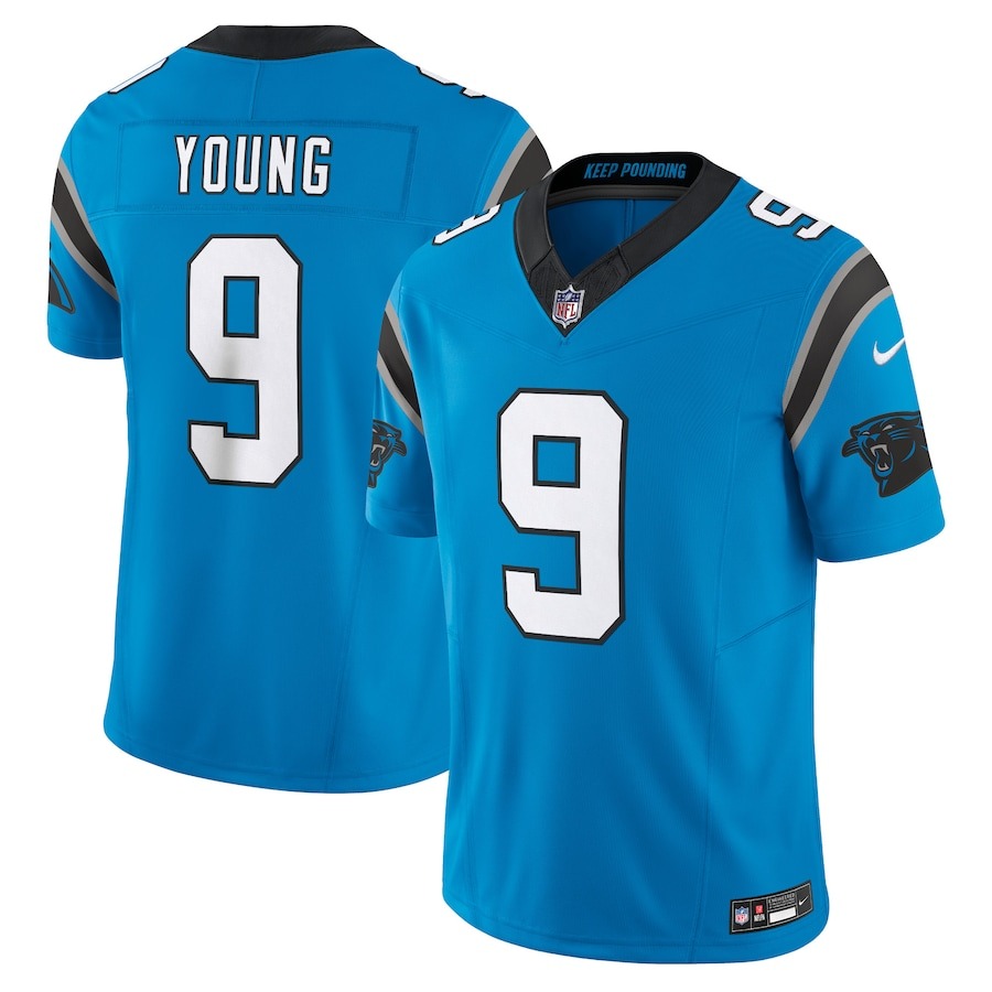 Men's Carolina Panthers Bryce Young Nike Blue  Vapor F.U.S.E. Limited Jersey - Jersey
