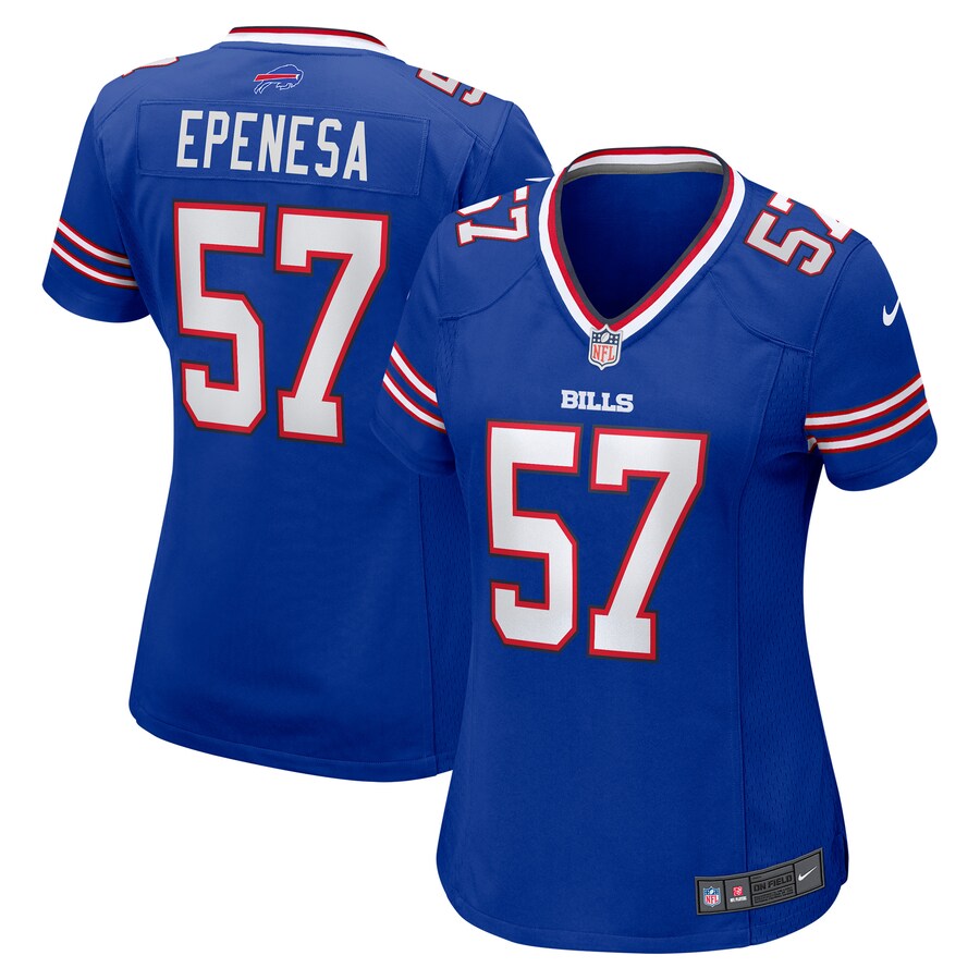 Women's Buffalo Bills A.J. Epenesa Nike Royal Game Jersey - Jersey